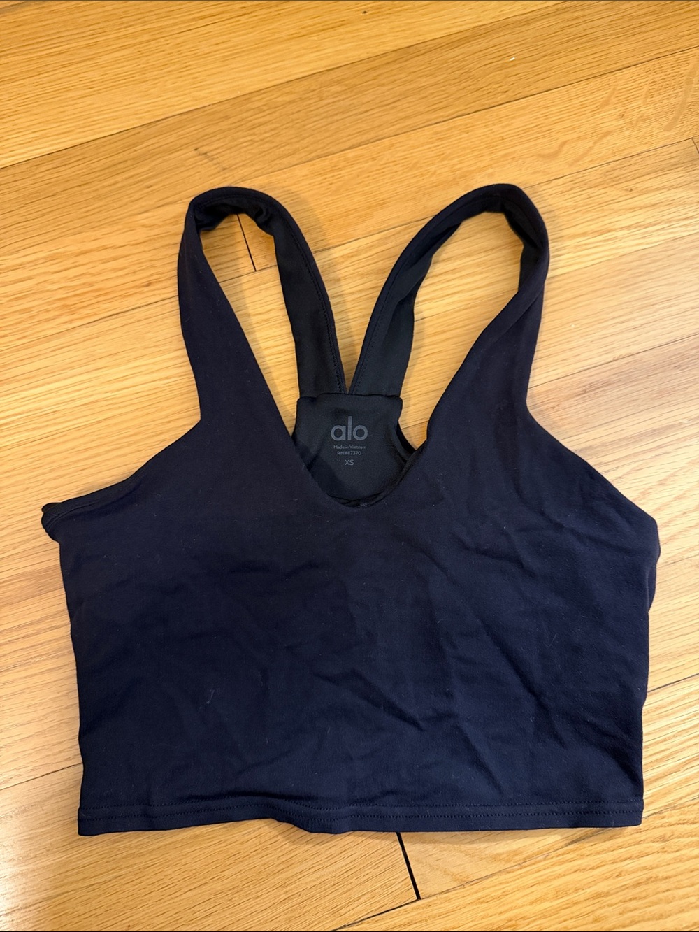 ALO Yoga Black Racerback Sports Bralette